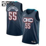 Maillot NBA Oklahoma City Thunder Isaiah Hartenstein Nike 2025-26 City Edition Noir Swingman - Enfant